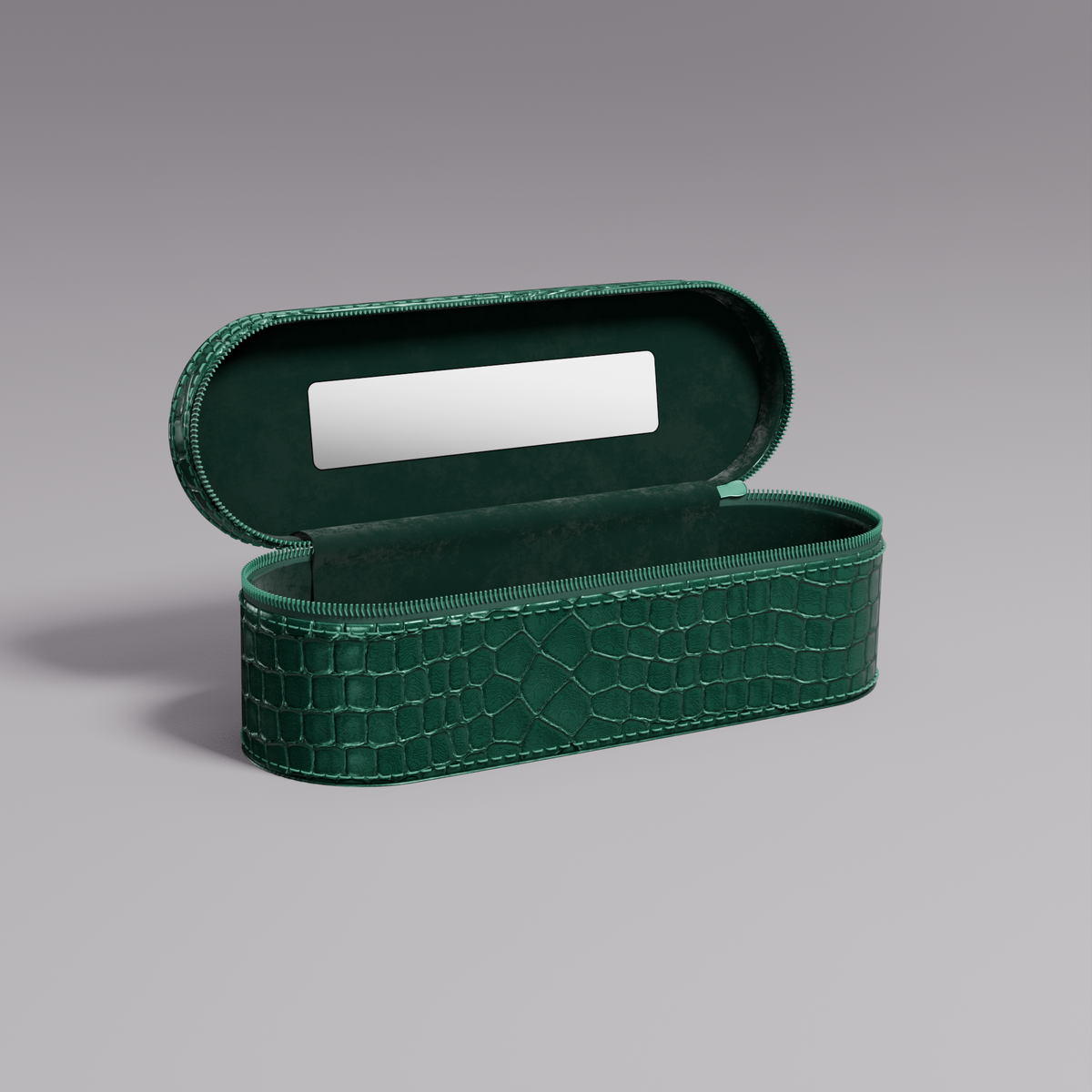 Mini cosmetics bag (Green Croco)