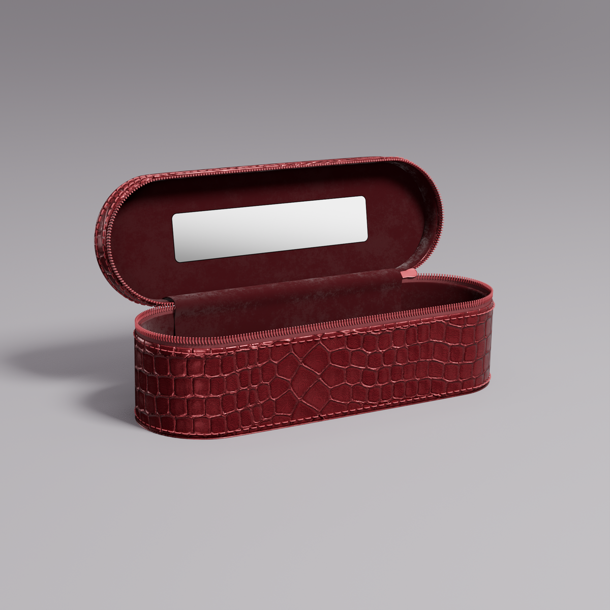 Mini cosmetics bag (Red Croco)
