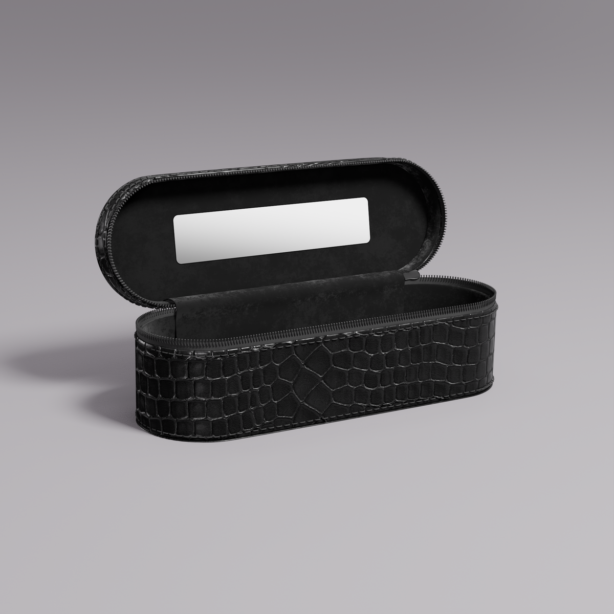 Mini cosmetics bag (Black Croco)
